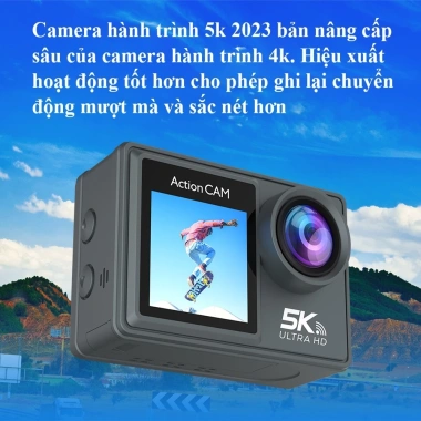Camera hành trình 5K chống rung xe máy - Ghi video HD, giảm rung mạnh, chỉ 2 triệu