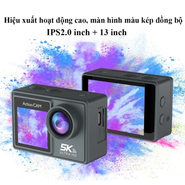 Camera hành trình 5K chống rung xe máy - Ghi video HD, giảm rung mạnh, chỉ 2 triệu