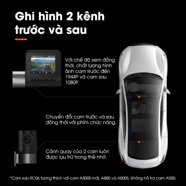 Camera hành trình 70mai A500s Sony cảm biến hình, báo tốc độ, cảnh báo GPS lệch làn - Giá 2.169.000 VNĐ