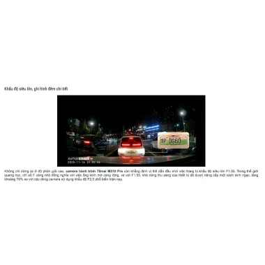 Camera hành trình 70mai Pro M310 3K, khẩu độ F1.55, góc siêu rộng, Night Vision - 1,229,000₫