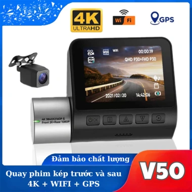 Camera Hành Trình 70mai V50S Wifi 4K Ultra HD Ghi Hình Trước Sau Góc Rộng Siêu Nét 1.174.000 VND 2 Camera Hành Trình 70mai V50S Wifi 4K Ultra HD Ghi Hình Trước Sau Góc Rộng Siêu Nét 1.174.000 VND 2