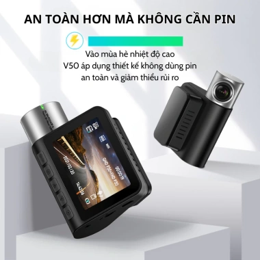Camera Hành Trình 70mai V50S Wifi 4K Ultra HD Ghi Hình Trước Sau Góc Rộng Siêu Nét 1.174.000 VND