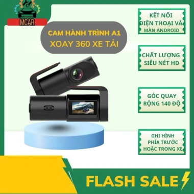 Camera Hành Trình A1 360° HD - Kết Nối Điện Thoại & Android, Giá Ưu Đãi 399.700₫
