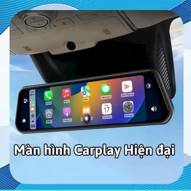Camera hành trình A10 4K CarPlay Android Auto VietMap Live - Nghe nhạc gọi bản đồ, BH 12 tháng