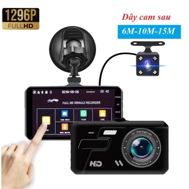 Camera hành trình A66 Plus V9 Plus Full HD, LED, ghi hình trước sau, màn hình cảm ứng, thẻ nhớ 32G, giá 425.000 VND