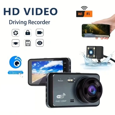 Camera hành trình A66 Plus V9 Plus Full HD, LED, ghi hình trước sau, màn hình cảm ứng, thẻ nhớ 32G, giá 425.000 VND