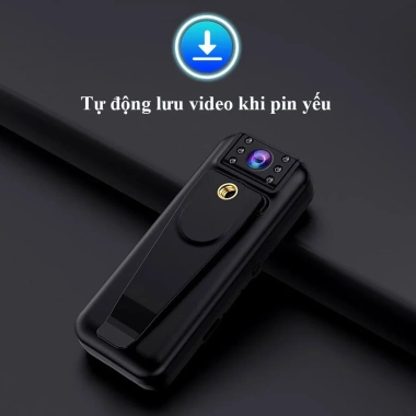 Camera hành trình cài áo siêu nhỏ gọn Full HD 1.080P, ghi hình 15h - Giá chỉ 638.000đ