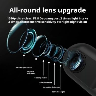 Camera hành trình CONOPERY 360° HD 1.080P, quan sát ban đêm hồng ngoại, ghi âm & điều khiển app - 302.830₫