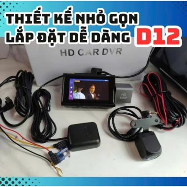 Camera hành trình D12 4G OWL - Cảnh báo tốc độ, ghi hình trước sau, Android 8.1, xem video, nghe nhạc online, giá 2.2 triệu