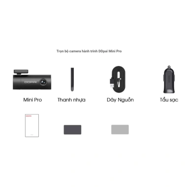 Camera hành trình DDPai Mini Pro UHD 1.296P Quốc tế chính hãng bảo hành 12 tháng giá ưu đãi 1,200,000₫