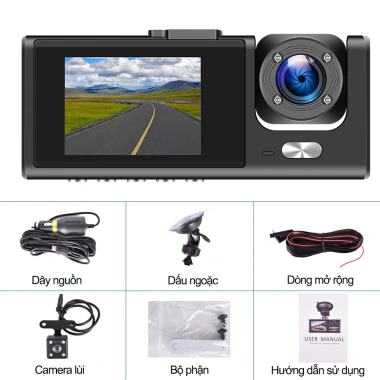 Camera hành trình DOSEN PRO S1 New Taxi 3 mắt Full HD 1.080p hồng ngoại siêu nét - 378.000₫ 2 Camera hành trình DOSEN PRO S1 New Taxi 3 mắt Full HD 1.080p hồng ngoại siêu nét - 378.000₫ 2
