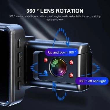 Camera hành trình G60.3 3 mắt kính cho xe dịch vụ gia đình Kết nối app, giá 440.000₫ 3 Camera hành trình G60.3 3 mắt kính cho xe dịch vụ gia đình Kết nối app, giá 440.000₫ 3