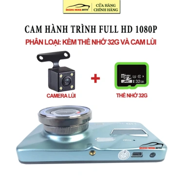 Camera Hành Trình HD 1.080p góc quay 170 độ, cảm biến va chạm, chuyển động - 499k
