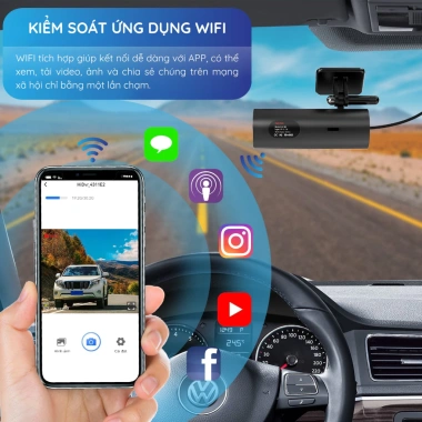Camera Hành Trình KAW 4K WiFi – Kết Nối App, Ghi Hình Tốc Độ Cao, Quay Đêm, Giá 1,267,000₫