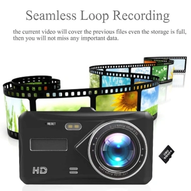 Camera hành trình kép trước sau Dual Lens cho ô tô Full HD, LCD lớn - Giá ưu đãi 519.000₫
