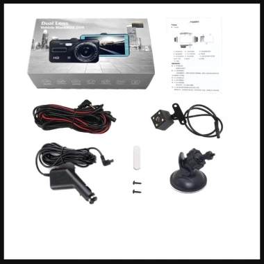 Camera hành trình kép trước sau Dual Lens cho ô tô Full HD, LCD lớn - Giá ưu đãi 519.000₫