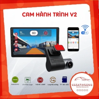 Camera Hành Trình Màn Hình Android V2 WIFI - Xem Video Trên Điện Thoại, Giá 130k