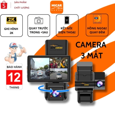 Camera Hành Trình MICAR A7 PRO 2K Trước Sau Xe, Ghi Hình, BH 12Tháng - 1.289.000₫