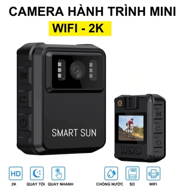 Camera hành trình mini 2K WiFi S9 - Quay đêm, cho xe đạp và xe máy, Giá 880.000đ