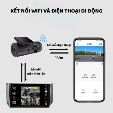 Camera hành trình mini A6 Full HD ô tô - Nhỏ gọn, ghi sáng đêm, giá 979.000đ
