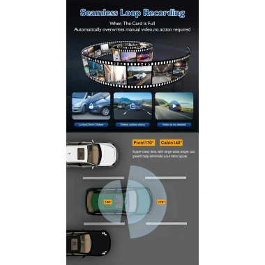 Camera hành trình New Taxi 3 mắt full HD 1.080p hồng ngoại siêu nét, giá 85.300₫