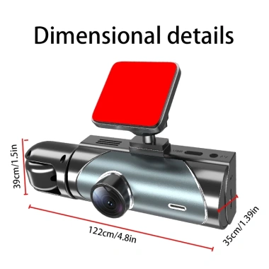 Camera hành trình New Taxi 3 mắt full HD 1.080p hồng ngoại siêu nét, giá 85.300₫