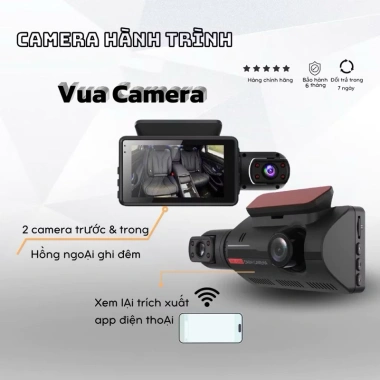 Camera hành trình ô tô 2 mắt F2 ống kính kép góc rộng 1.080p/720p WIFI - 550k