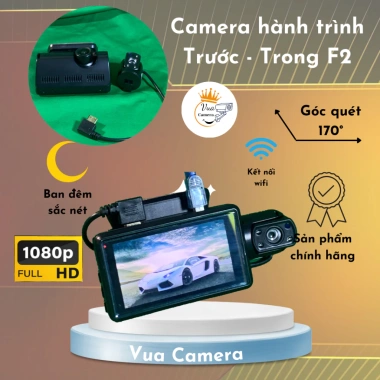Camera hành trình ô tô 2 mắt F2 ống kính kép góc rộng 1.080p/720p WIFI - 550k 9