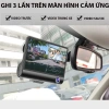 Camera hành trình ô tô 3 mắt 4 inch cảm ứng FullHD 1.080p - DVR ghi trước, trong, sau + cam lùi, giá chỉ 593k 6