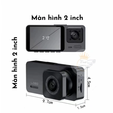 Camera hành trình ô tô 3 mắt Full HD 1.080p 3 màn hình Wifi giảm giá 409k