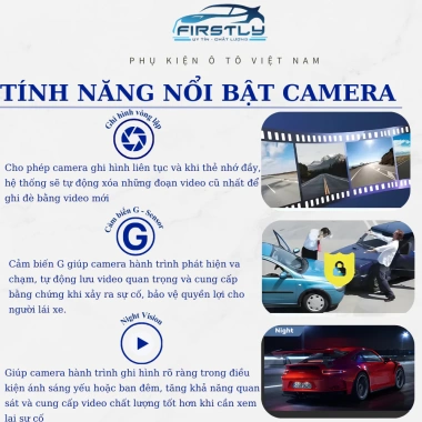 Camera Hành Trình Ô Tô 3 Mắt M3 4K Ultra HD - Ghi Hình Toàn Diện, Giá 1.350.000