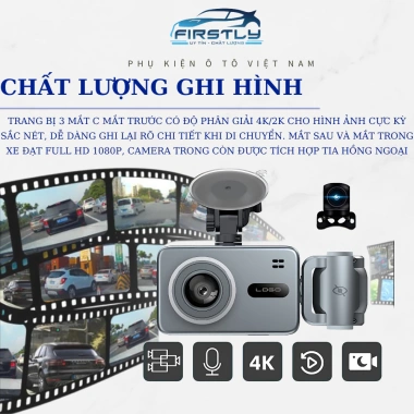 Camera Hành Trình Ô Tô 3 Mắt M3 4K Ultra HD - Ghi Hình Toàn Diện, Giá 1.350.000 7 Camera Hành Trình Ô Tô 3 Mắt M3 4K Ultra HD - Ghi Hình Toàn Diện, Giá 1.350.000 7