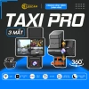 Camera hành trình ô tô 3 mắt TAXI PRO 2K góc quay rộng 170 độ kết nối điện thoại, bảo hành 1 năm LUXCAM