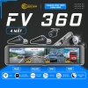 Camera hành trình ô tô 4 mắt 360 LUXCAM 4K+3x1.080p - Giá giảm 31,9 triệu