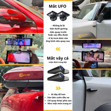 Camera hành trình ô tô 4 mắt 360 LUXCAM 4K+3x1.080p - Giá giảm 31,9 triệu