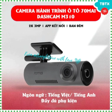Camera hành trình ô tô 70mai M310 2K 3MP toàn cảnh ngày đêm, hình ảnh rõ nét, giảm giá 420.000 VND