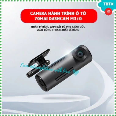 Camera hành trình ô tô 70mai M310 2K 3MP toàn cảnh ngày đêm, hình ảnh rõ nét, giảm giá 420.000 VND