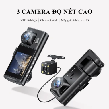 Camera hành trình ô tô CkeyiN QC023H 3 ống kính Wifi HD 1.080p hồng ngoại 466.000₫ 2