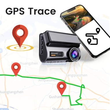 Camera hành trình ô tô GPS 4K+2K, 2 camera trước sau, đỗ xe, va chạm, App tương thích 1.569.000₫