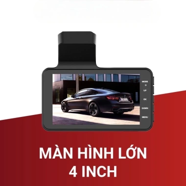 Camera hành trình ô tô K2 Dual Lens 4 inch cảm ứng Full HD chống rung, giá 466.538