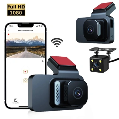 Camera hành trình ô tô K4 3 inch Full HD 1.080P ghi hình kép kết nối điện thoại bảo hành 12 tháng - 690.000₫
