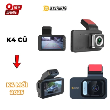 Camera hành trình ô tô K4 4 inch Full HD kép, bảo hành 12 tháng - 690.000₫