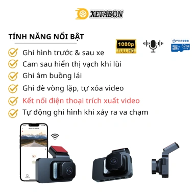 Camera hành trình ô tô K4 4 inch Full HD kép, bảo hành 12 tháng - 690.000₫