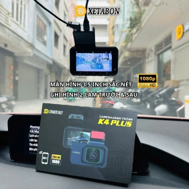 Camera hành trình ô tô K4 4 inch Full HD kép, bảo hành 12 tháng - 690.000₫