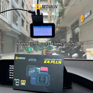 Camera hành trình ô tô K4 XETABON WiFi 1.080p FHD, cam trước & sau, BH 12 tháng - 640.000đ 8