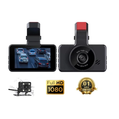 Camera hành trình ô tô K9 FHD 1.080P góc rộng 170 độ màn hình 3 inch - Tặng camera lùi - 290.000 VND