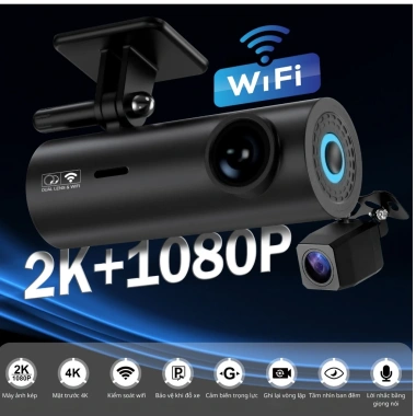 Camera hành trình ô tô KAW 4K Ultra, góc quay rộng, quay ban đêm, bảo hành 12 tháng - 1.267.000₫ 2