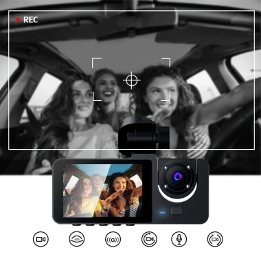 Camera hành trình ô tô New Taxi Wifi 3 mắt, đảo chiều, full HD 1.080 tốc độ cao - Siêu nét, giá chỉ 318.750₫ 6