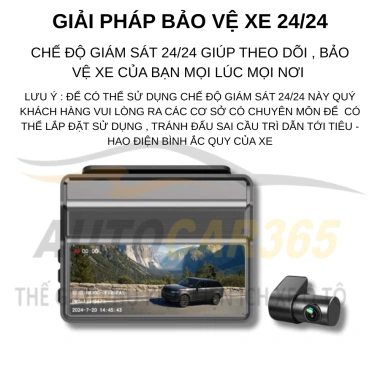 Camera hành trình ô tô Q8 Pro 2K5 2K Full HD, góc rộng 170 độ, ghi trước sau, hỗ trợ ghi đêm, giá chỉ 1,379,000 VND