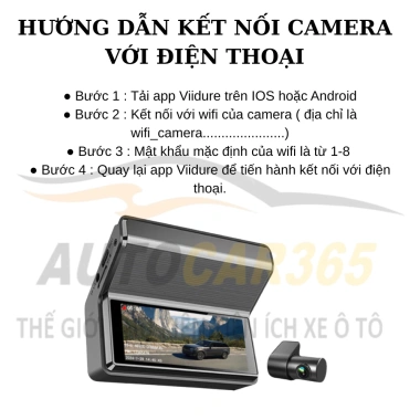Camera hành trình ô tô Q8 Pro 2K5 2K Full HD, góc rộng 170 độ, ghi trước sau, hỗ trợ ghi đêm, giá chỉ 1,379,000 VND